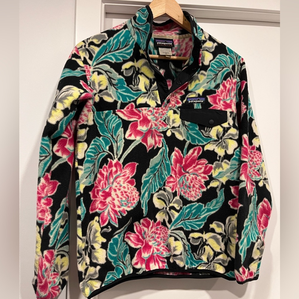 Patagonia Floral Fleece Synchilla - XS
